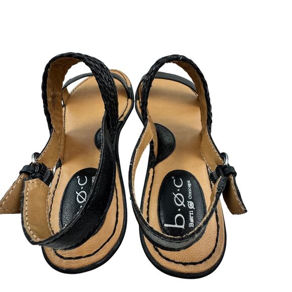 Born Concepts Vegan Leather Braided Double Strap Comfort Sandals Women's Size 8 - Picture 6 of 9